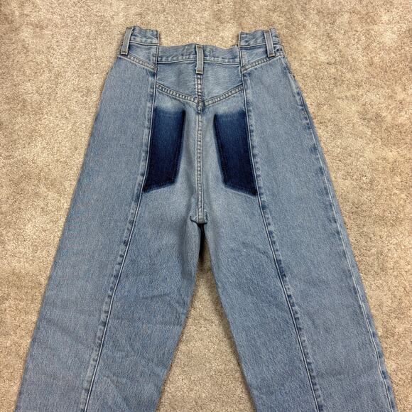 Agolde Pieced Angled High Rise Jeans in Matrix Women's 25 - Picture 4 of 13
